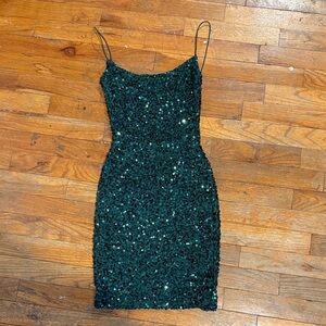Green Sequin Dress